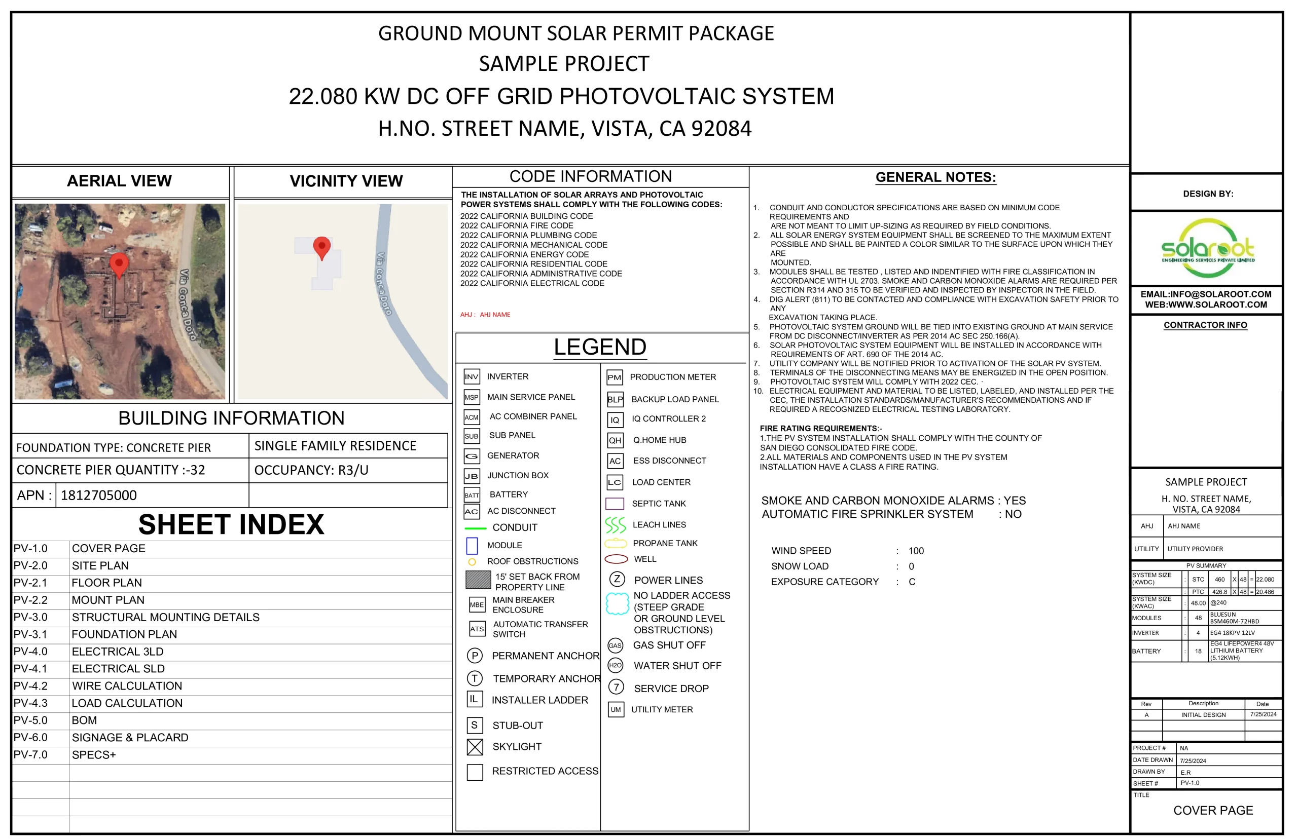 PV PLAN OFF GRID PLAN 1 scaled Solaroot