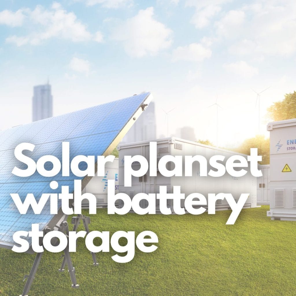 Solar Planset with battery Storage